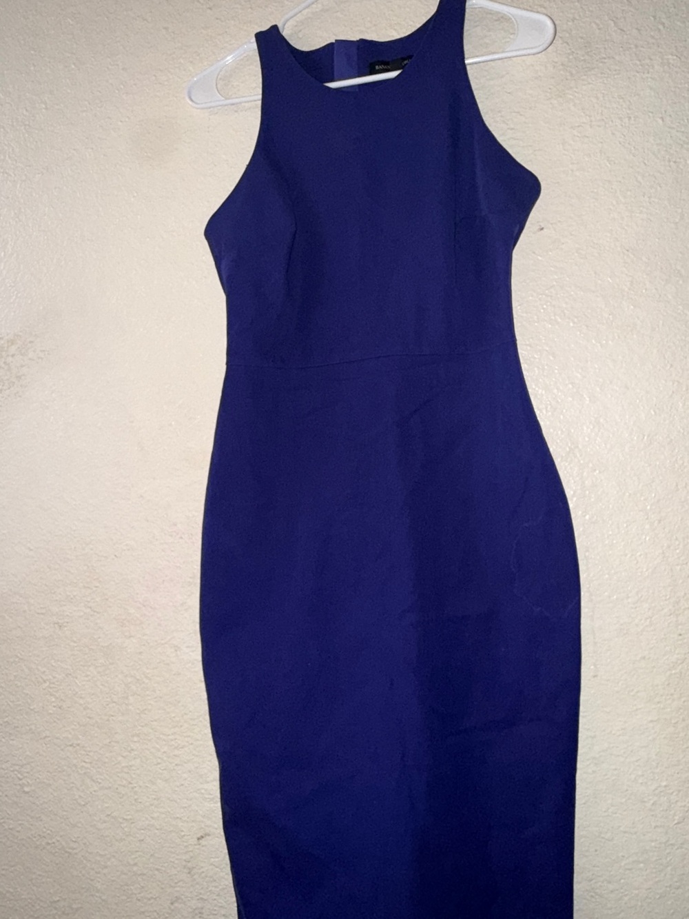 Banana Republic Sleeveless Midi Sheath Dress in Royal Blue